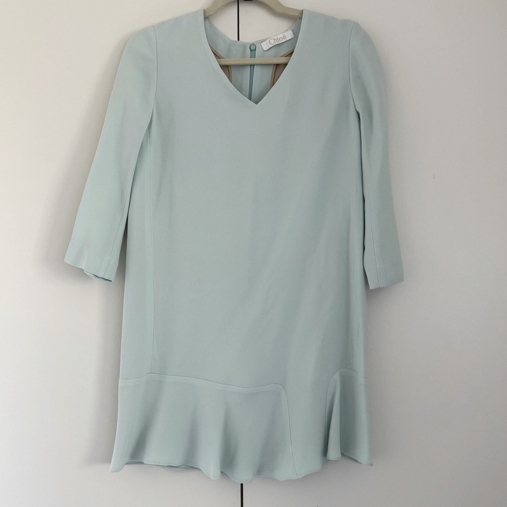 Chloe Dusty Green Mini Dress